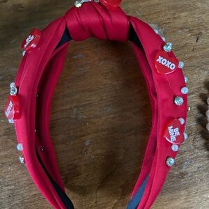 Red Heart Embellished Headband